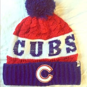 Cubs winter beanie (with cute pompom)